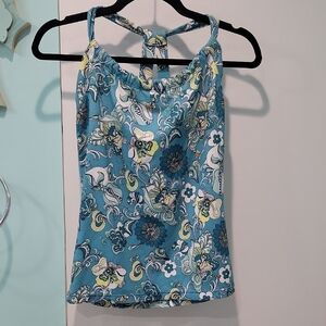 Prana Floral Blue Women's Top